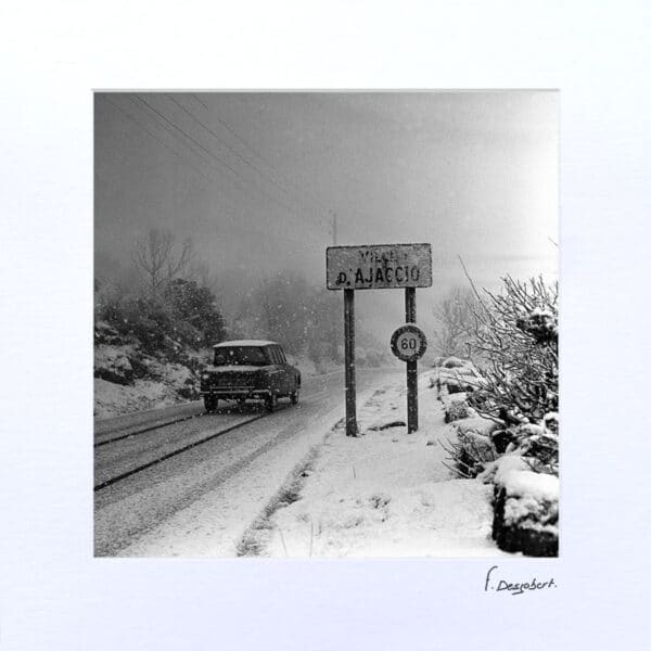 Passe-Partout - Col d'Aspretto sous la neige, Ajaccio
