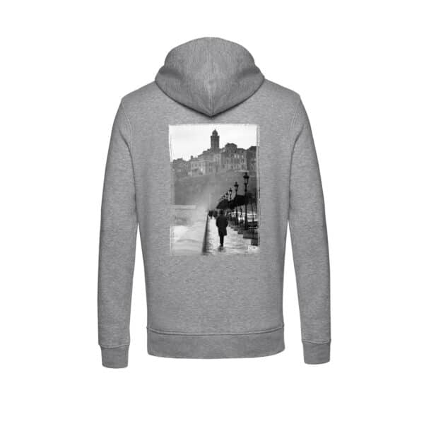 Sweat à Capuche Zippé Unisexe | L'Homme au Chapeau, Bastia