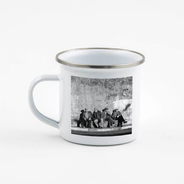 Tasse Émaillée | Quatre Amis au Soleil, Bastia