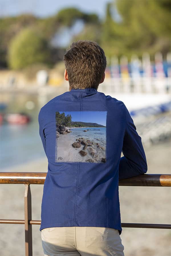 Veste Bleu de Chine - Plage de Palombaggia, Corse